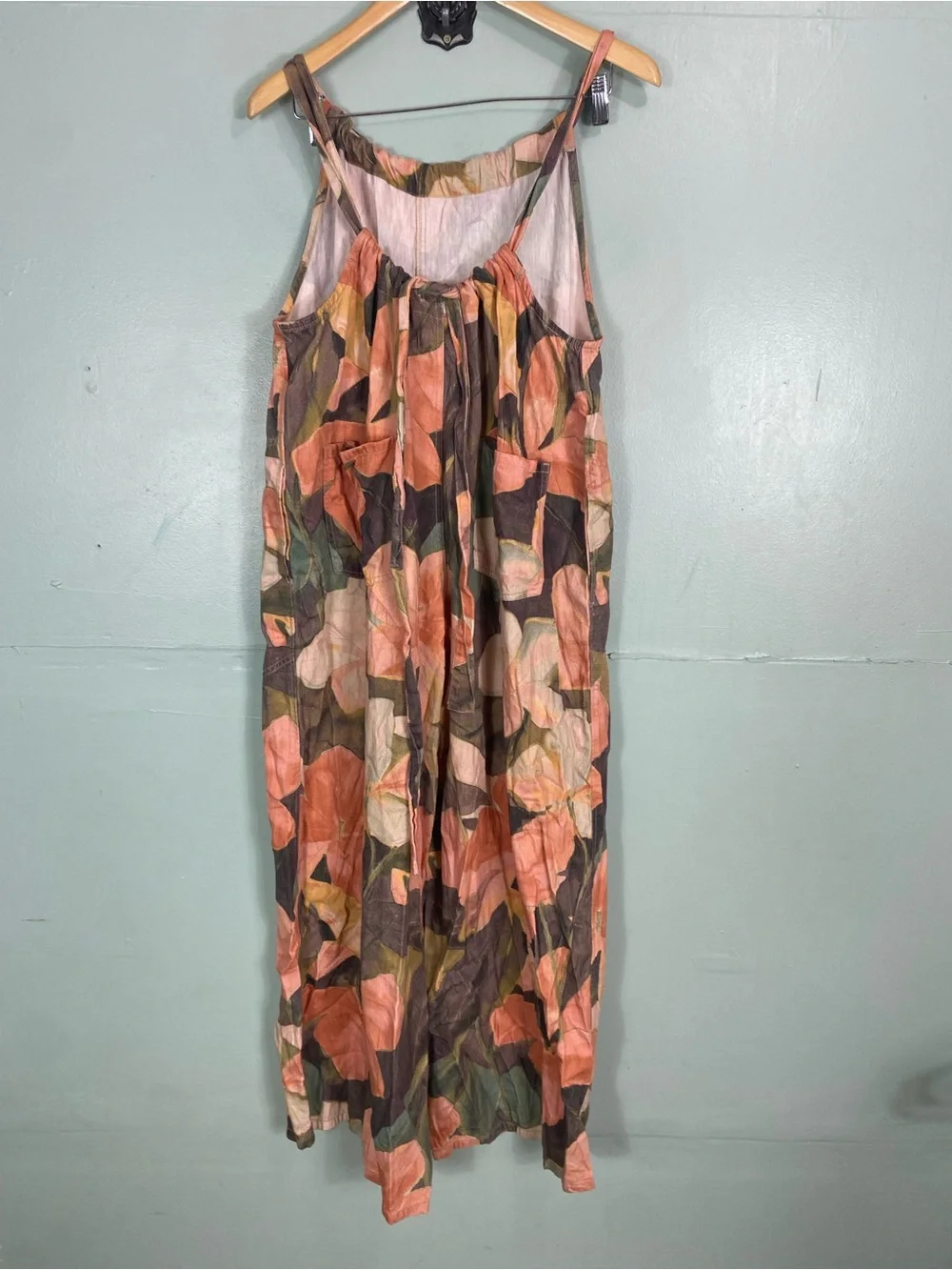 Free People Freebird Printed Jumpsuit Floral Baggy Medium
